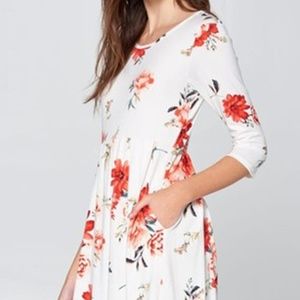 Floral Ivory Dress